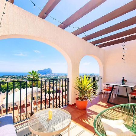 Apartmán The View: Sea, Mountain, Terrace, Swimming Pool Calpe Exteriér fotografie